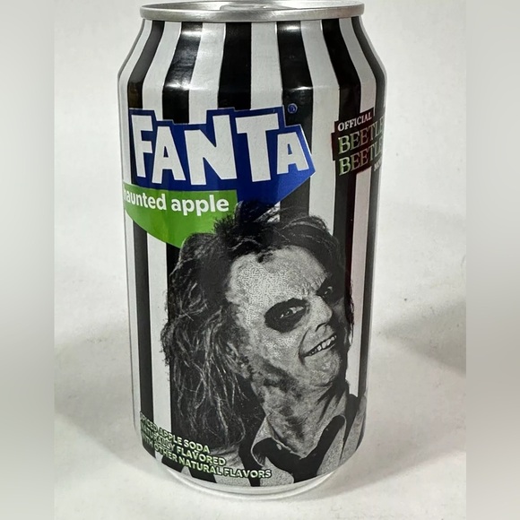 Beetlejuice Hunted Apple & Strawberry Limited Edition Sealed Soda Cans - Picture 2 of 3